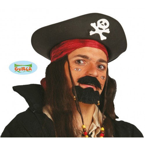 $D SOMBRERO FOAM PIRATA ADULTONEGRO