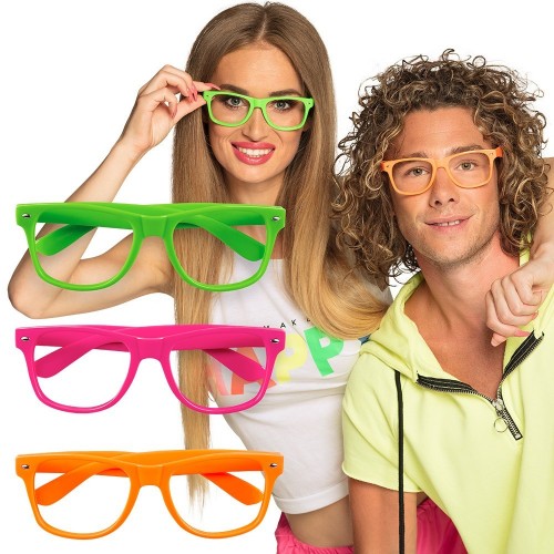 SET 3 GAFAS MONTURA COLORES VARIOS NEON