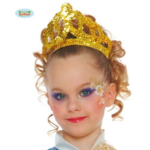   DIADEMA INFANT PRINCESA ORO LENTEJ