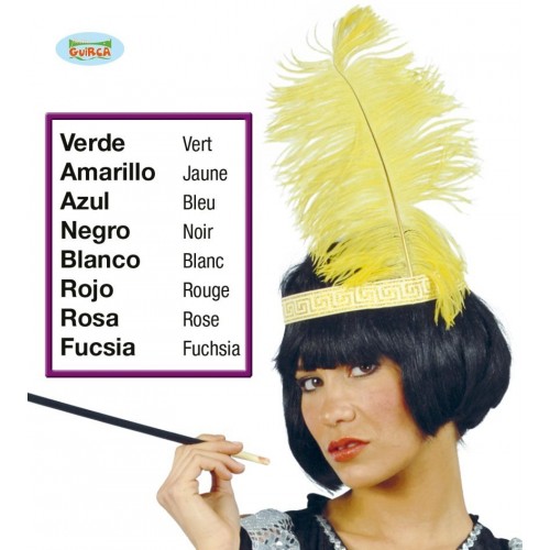 $D PLUMA DE AVESTRUZ 50CM COLOR GDE.