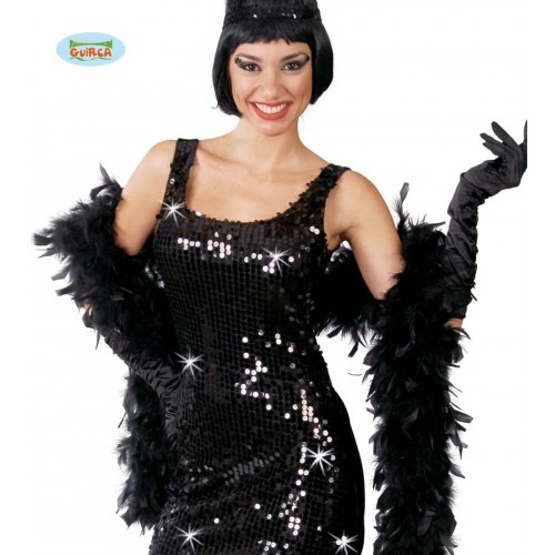 $D   BOA PLUMA 90GR NEGRO 1,80MT