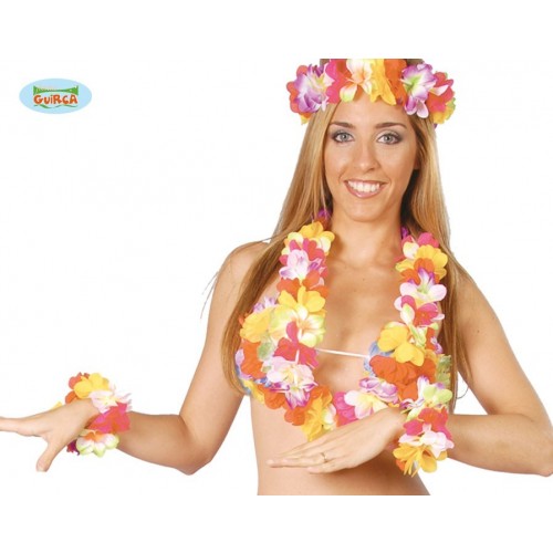 CONJUNTO HAWAIANO MULTICOLOR