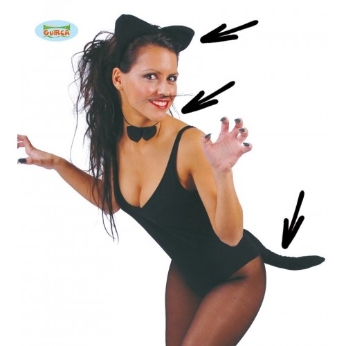   CONJUNTO GATITA NEGRO
