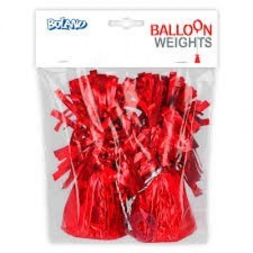 $ 2 PESOS GLOBO METAL ROJO 170GR