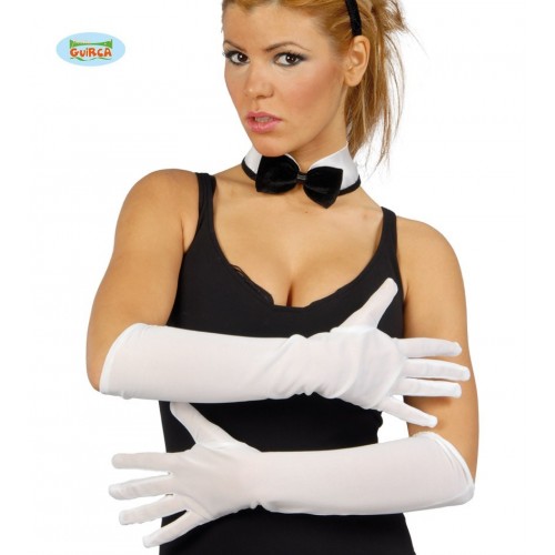   GUANTES ADULTO LARGO BLANCO 45CM