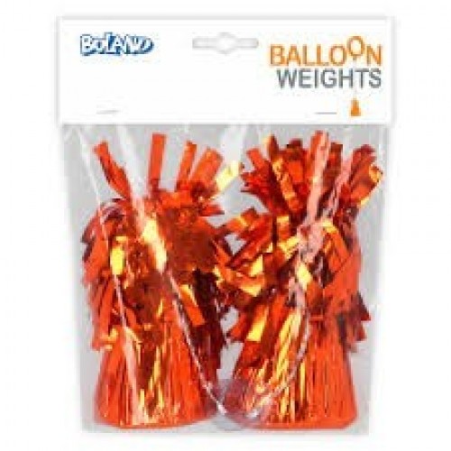 $ 2 PESOS GLOBO METAL NARANJA 170GR