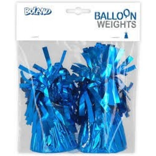 $ U15)  2 PESOS GLOBO METAL AZUL 170GR