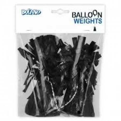 $   2 PESOS GLOBO METAL NEGRO 170GR
