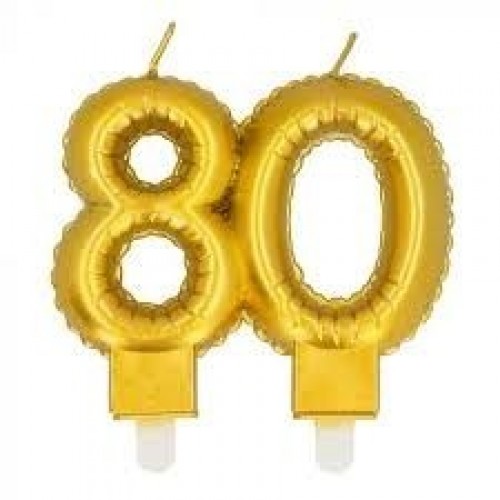   VELA FORMA N80 METAL ORO 9CM