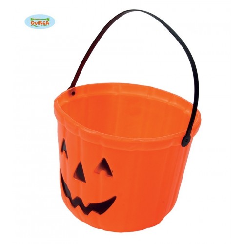 CUBO CALABAZA NARANJA HALLOWEEN 20CM