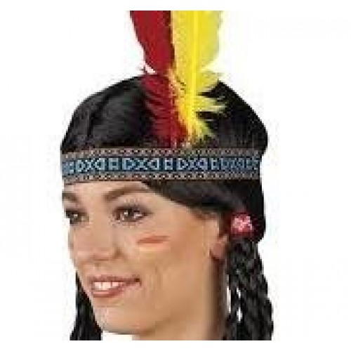 CINTA INDIA CON PLUMAS
