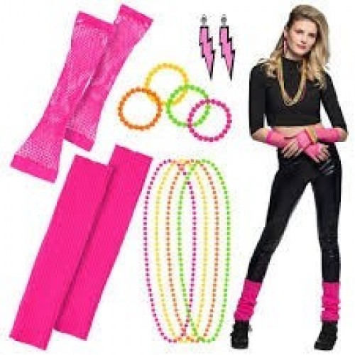SET CHICA ACCESORIOS AÑOS 80