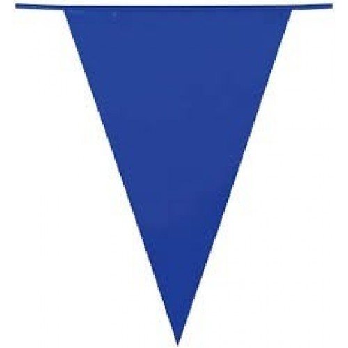   BANDERIN PAPEL GLITTER AZUL 6 MT