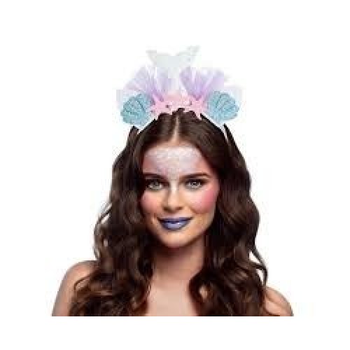 DIADEMA SIRENA ESTRELLAS CONCHAS COLA