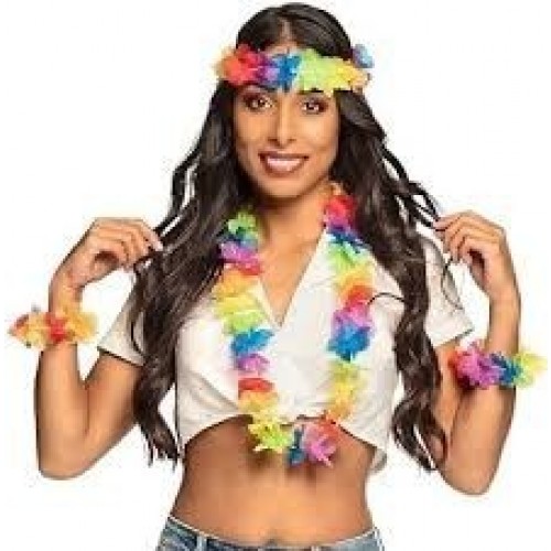 SET HAWAIANO MULTICOLOR
