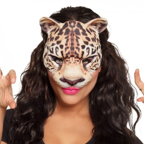 MEDIA MASCARA LEOPARDO