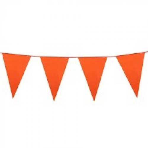 $  BANDERIN 18 TRIANGULO NARANJA 10MT