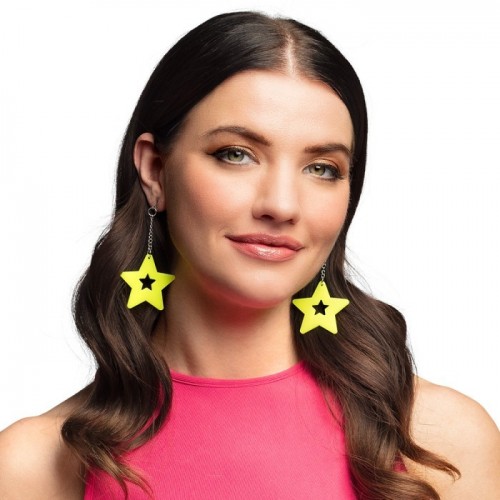PENDENTES ESTRELLAS AMARILLAS AÑOS 80