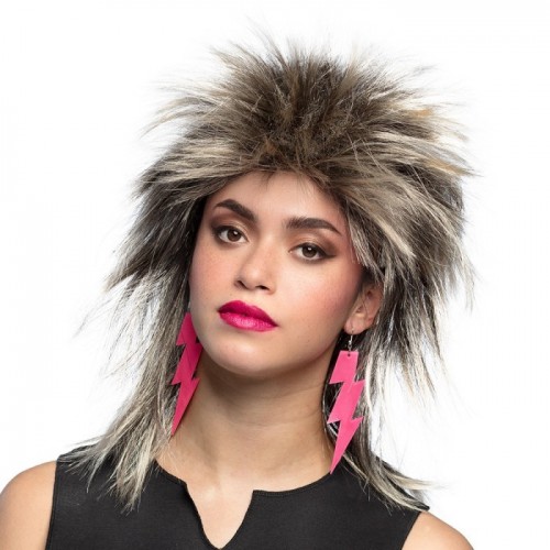 PENDIENTES RAYO FUCSIA