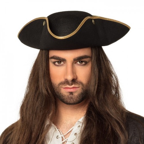 SOMBRERO ALMIRANATE HENRY NEGRO FILO ORO