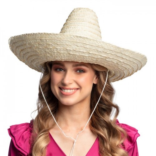 SOMBERO MEXICANO PAJA NATURAL 49CM