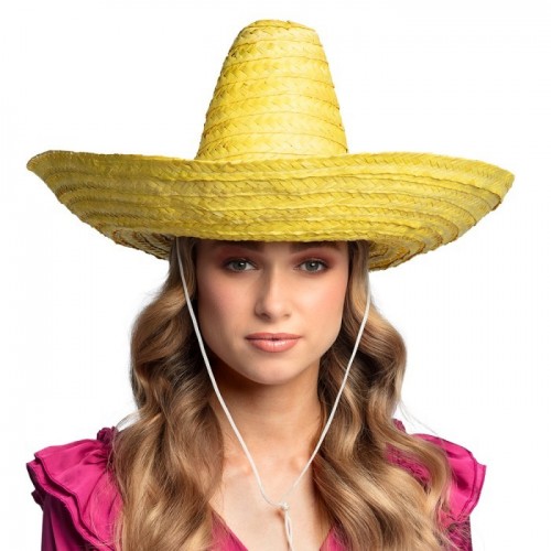 SOMBERO MEXICANO PAJA AMARILLO 49CM