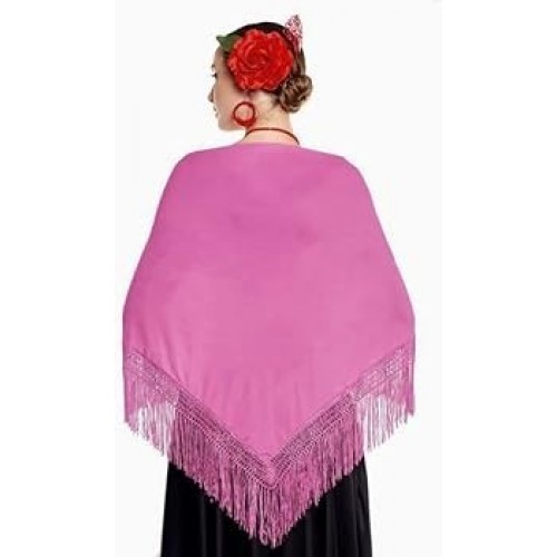   MANTON GDE SEVILLANA LISO ROSA
