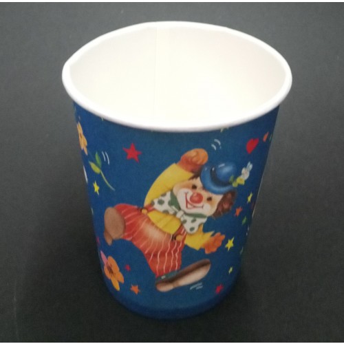 4X1 6 VASOS CARTON PAYASO