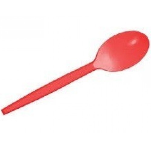 $    100 CUCHARAS DE CAFE ROJAS