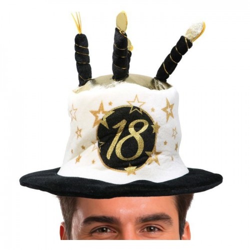 SOMBRERO VELA N18 NEGRO/BLANCO/ORO