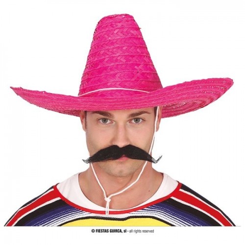 SOMBRERO MEXICANO FUCSIA 50CM