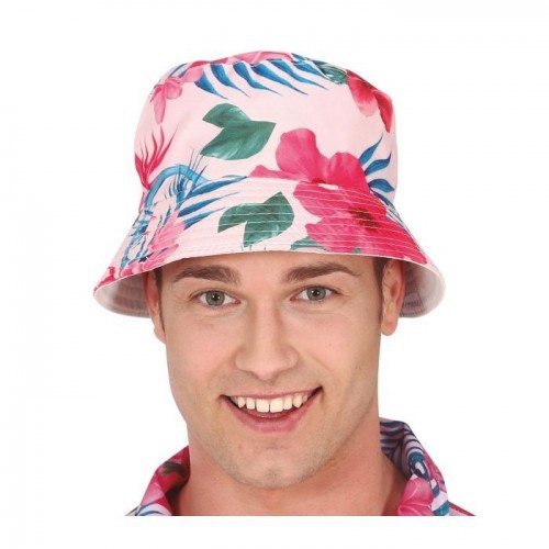 GORRO ADULTO HAWAIANO FLAMENCO