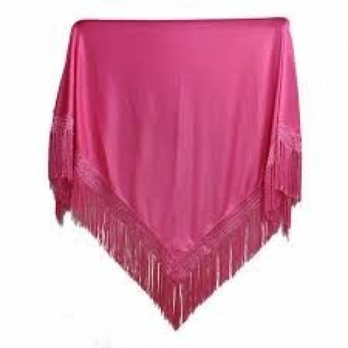  MANTON PEQ SEVILLANA LISO FUSCIA