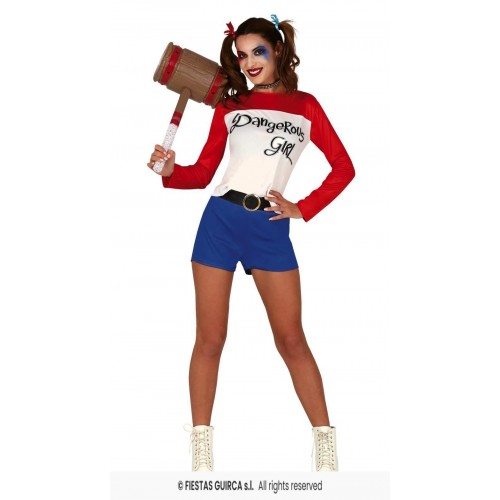  DISFRAZ T-S CHICA PELIGROSA CORTO