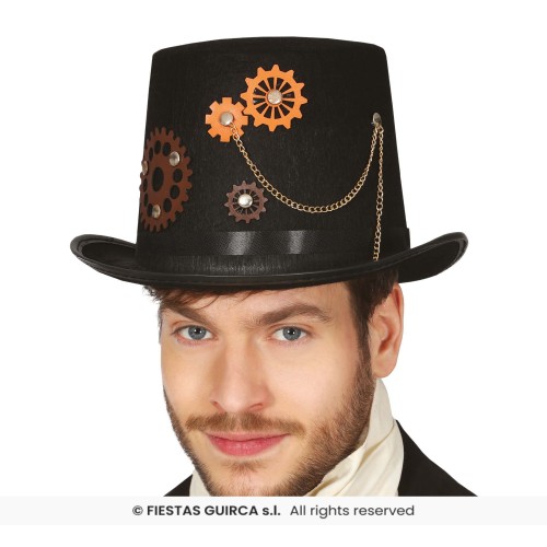 SOMBRERO FIELTRO ADULTO COPA STEAMPUNK