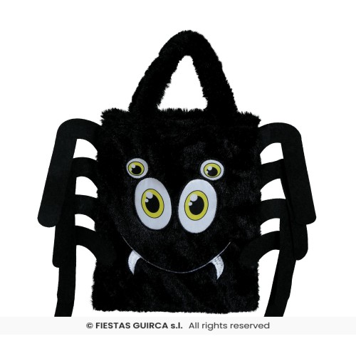 BOLSO ASA PELUCHE ARAÑA 19X23CMS