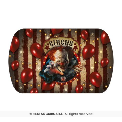   BANDEJA PAYASO DIABOLICO 39X24CM