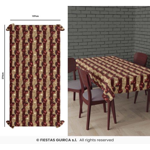   MANTEL PAYASO DIABOLICO 137X274CM