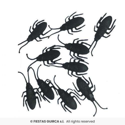 10 INSECTOS CUCARACHAS 7CM