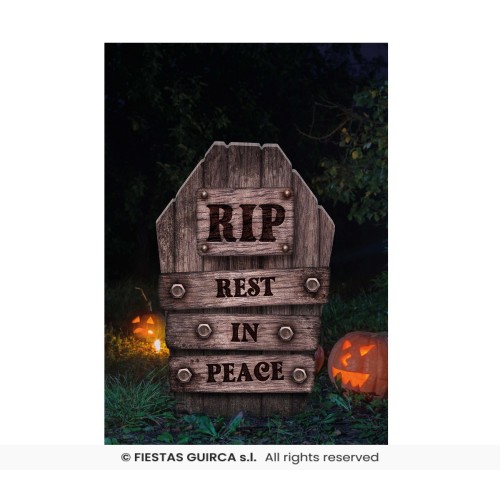 PANEL LAPIDA REST IN PEACE 56CM