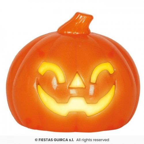 MINI CALABAZA CON LUZ 10CM