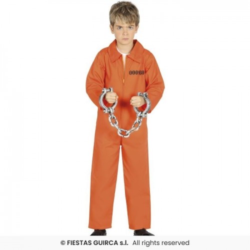 DISFRAZ 3A4AÑOS PRESO NARANJA