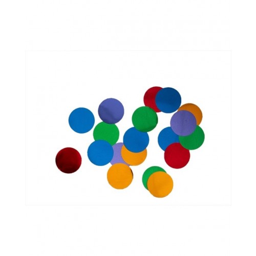 CONFETI CIRCULO BRILLANTE ARCOIRIS 15GR