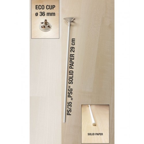 PALO PAPEL SOLIDO 29CM   COPA 3,6CM