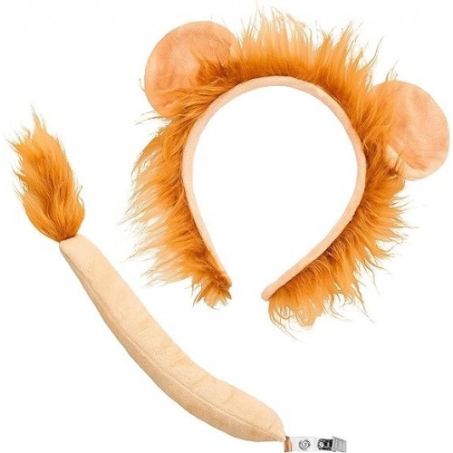 SET DIADEMA PAJARITA COLA LEON