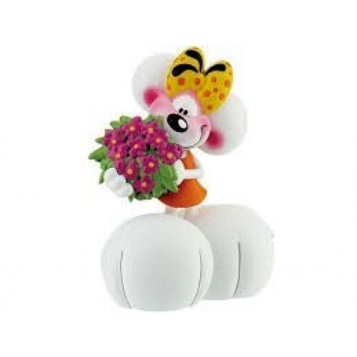 FIGURA TARTA DIDDLINA CON FLORES 7CM