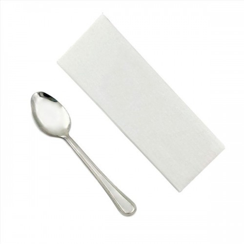 " 100 CUCHARAS PLATEADO INOX 13,5CM