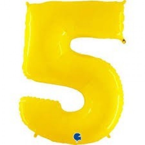 $  GLOBO 40" FOIL N5 AMARILLO FLUO