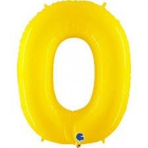 $  GLOBO 40" FOIL N0 AMARILLO FLUO