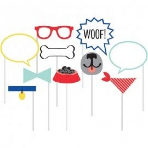 KIT 10 PIEZAS PHOTOCALL DOG PARTY